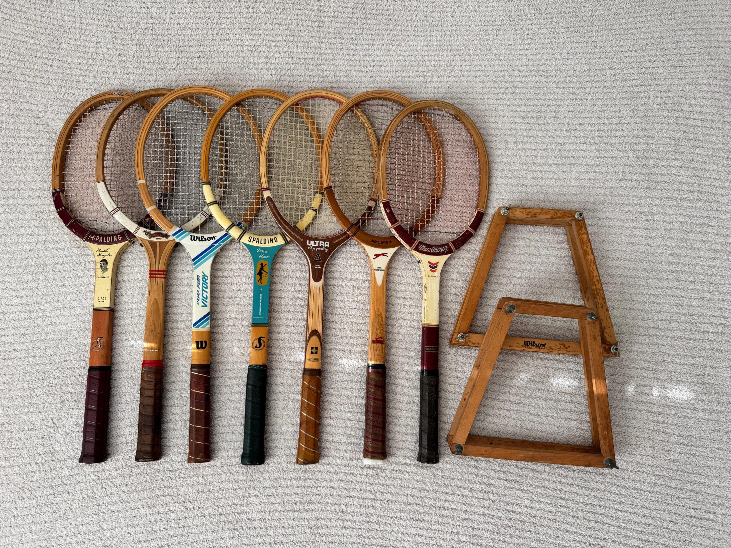 Unique Vintage Tennis Rackets for Selection